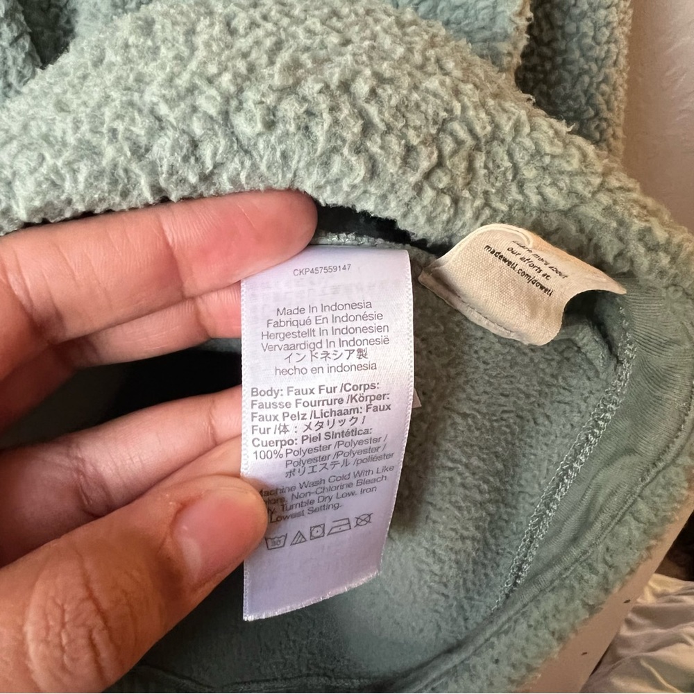 Madewell (RE)sourced Fleece Crop Cardigan - Picture 11 of 14